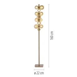 Neuhaus Pure 12-flg LED Stehlampe Popup Amber