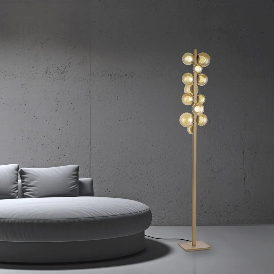 Neuhaus Pure 12-flg LED Stehlampe Popup Amber
