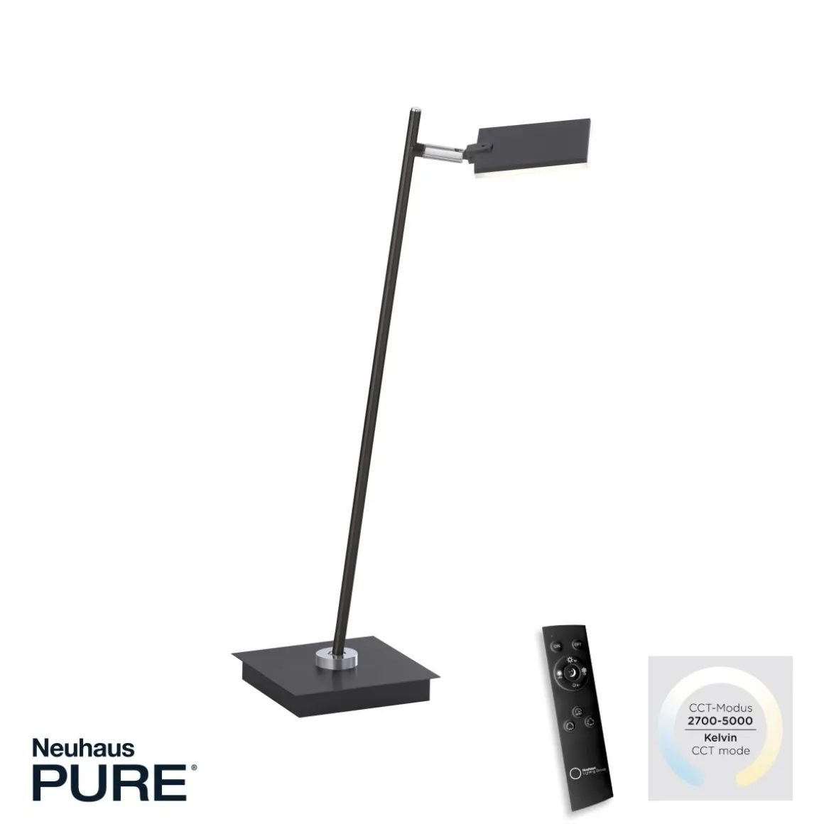 Neuhaus Pure 1-flg LED Tischleuchte Mira schwarz