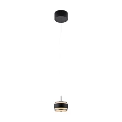 Neuhaus Pure LED Pendelleuchte Falling Rings Schwarz