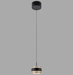 Neuhaus Pure LED Pendelleuchte Falling Rings Schwarz