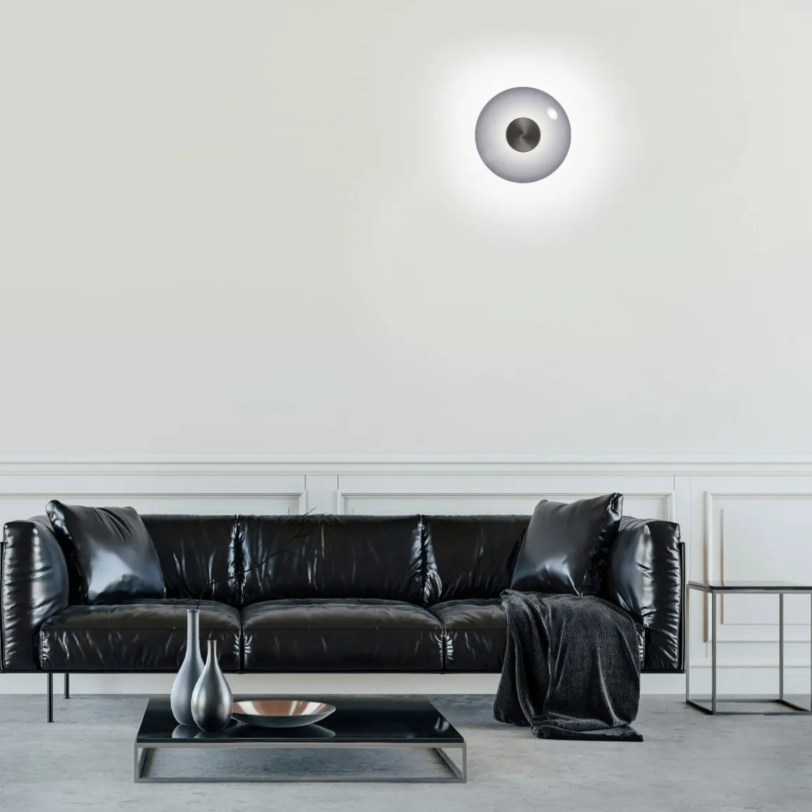 Neuhaus Pure LED Wandlampe Vitrum Rauchglas