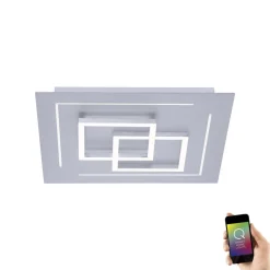 Neuhaus Q Deckenleuchte Q-Linea Aluminium 40 x 40 cm