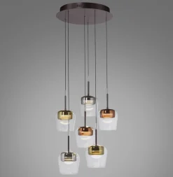 Neuhaus Q 6-flg LED Pendellampe Q-Kon