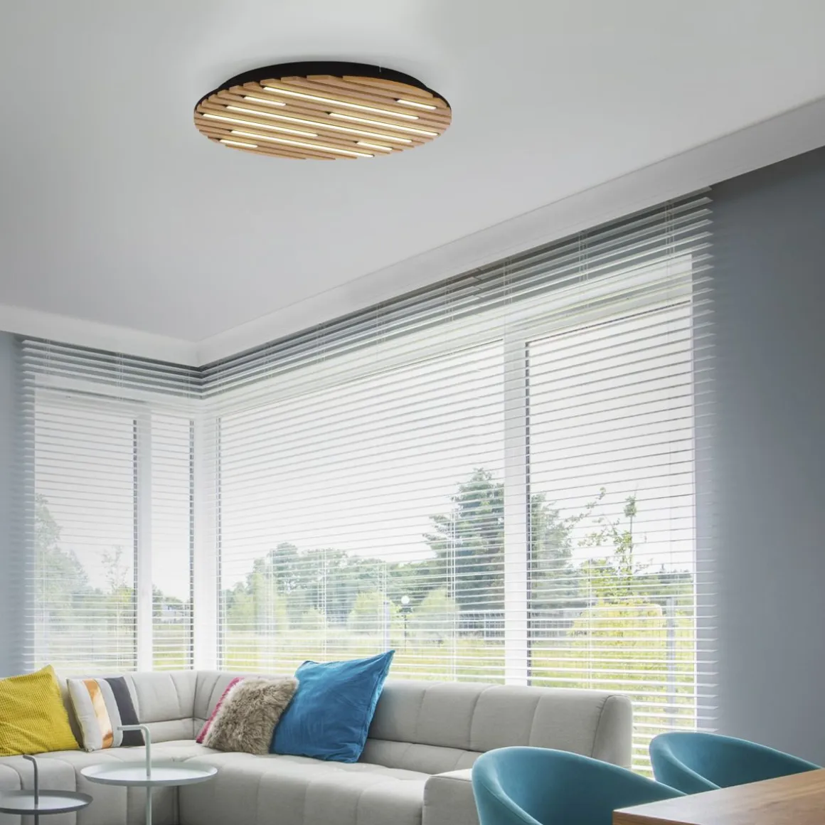 Neuhaus Q LED Deckenlampe Q-Akustik Ø 60 cm