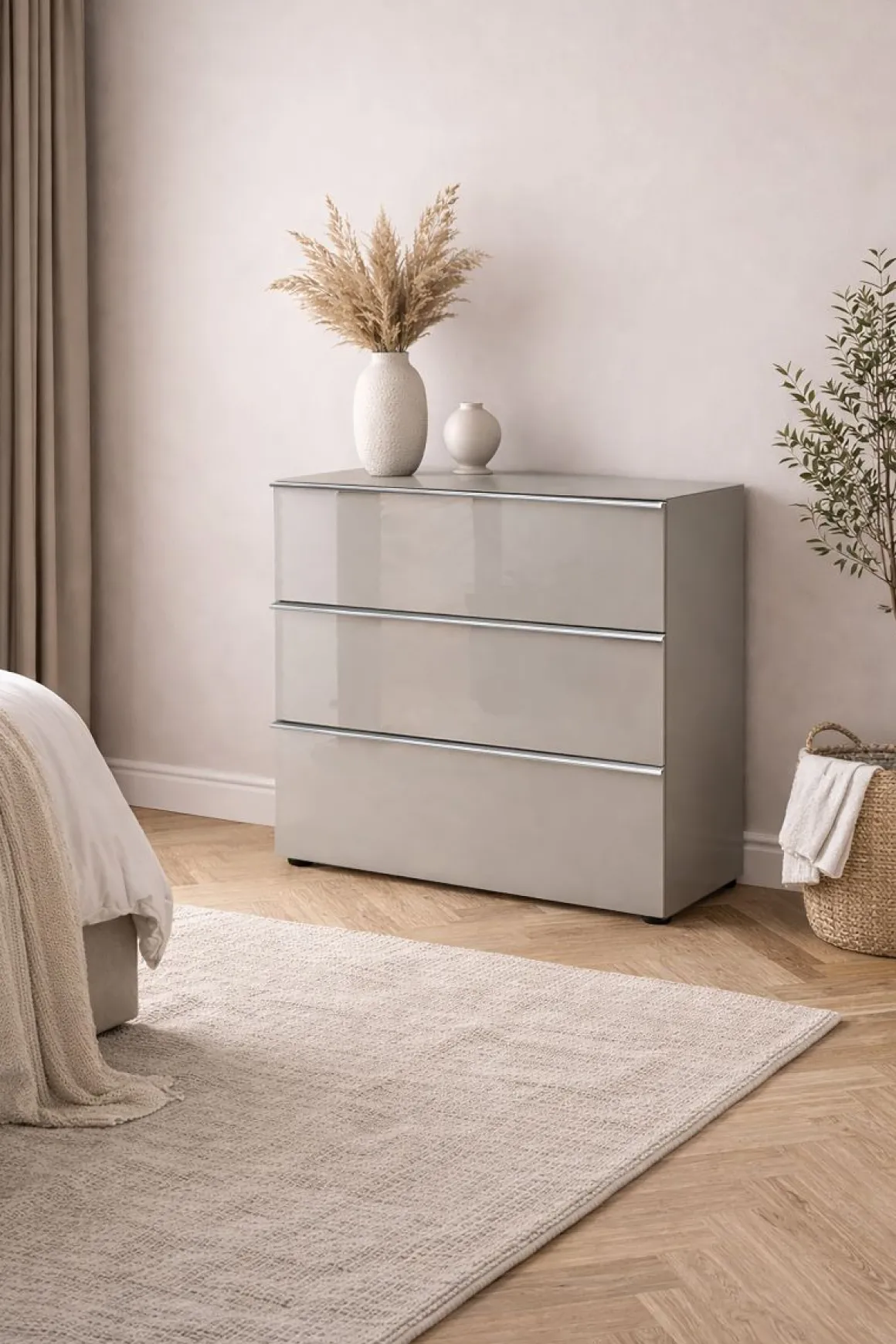 Oeseder Kommode Como Grau 80 x 80 cm