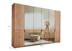 Oeseder 6-trg Drehtürenschrank Cardiff