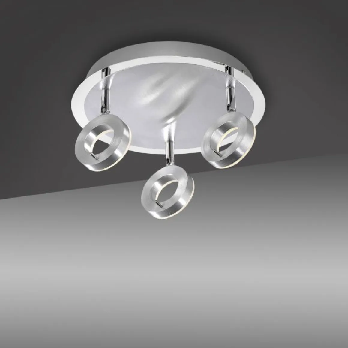 Paul Neuhaus Deckenleuchte Sileda Aluminium Ø 33,5 cm