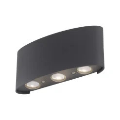 Paul Neuhaus 3-flg LED Wandleuchte Carlo Anthrazit