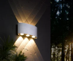 Paul Neuhaus 3-flg LED Wandleuchte Carlo Silberfarben
