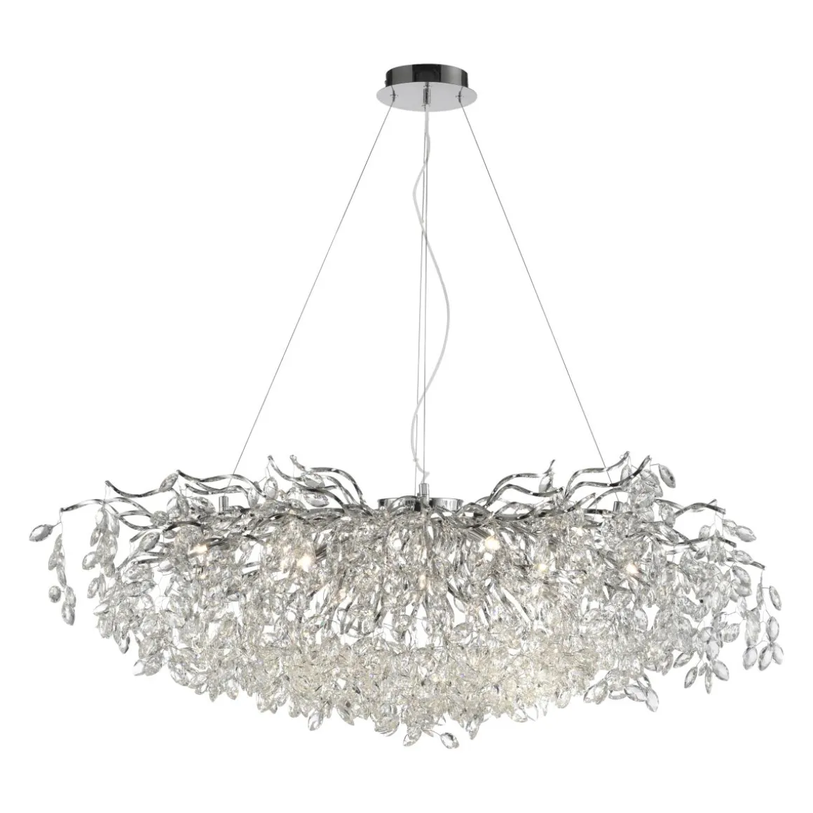 Paul Neuhaus 13-flg Pendellampe Ricicle Chrom