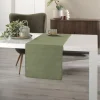 Peyer Tischläufer Oslo Moosgrün 40 x 140 cm
