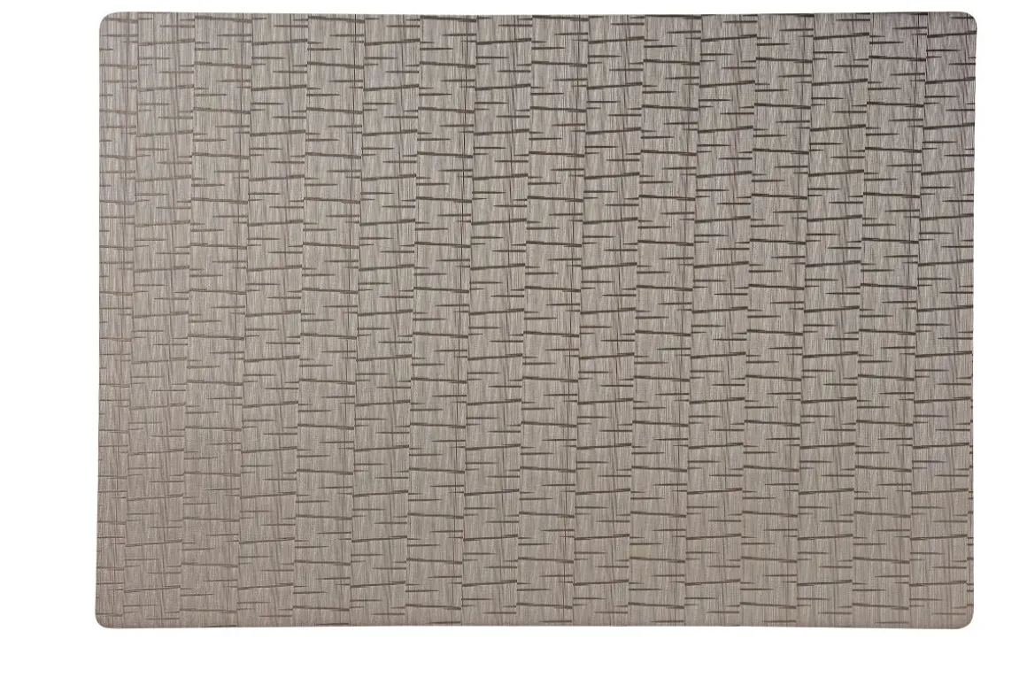 Peyer Tischset Polyline Uni Taupe 30 x 43 cm
