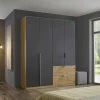 Rauch Drehtürenschrank Quadra-Spin Grau