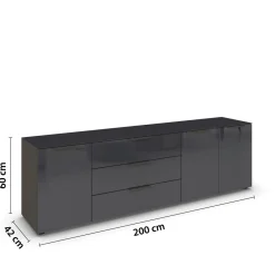 Rauch Kommode Flipp 199 x 61 cm