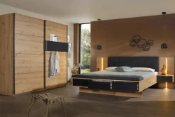 Rauch Schwebetürenschrank Apollon Eiche Black Oak