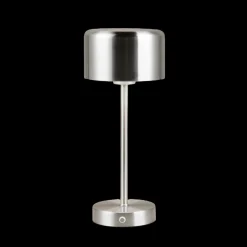 Reality Leuchten Akku Tischlampe Jeff Nickelfarben