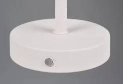 Reality Leuchten Akku Tischlampe Jeff Weiß