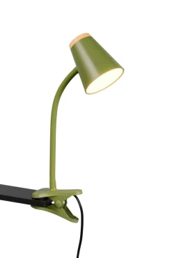Reality Leuchten Klemmlampe Pongo Grün