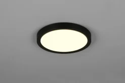 Reality Leuchten LED Deckenlampe Draco Schwarz Ø 23 cm