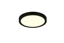 Reality Leuchten LED Deckenlampe Draco Schwarz Ø 23 cm