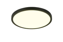 Reality Leuchten LED Deckenlampe Draco Schwarz Ø 40 cm