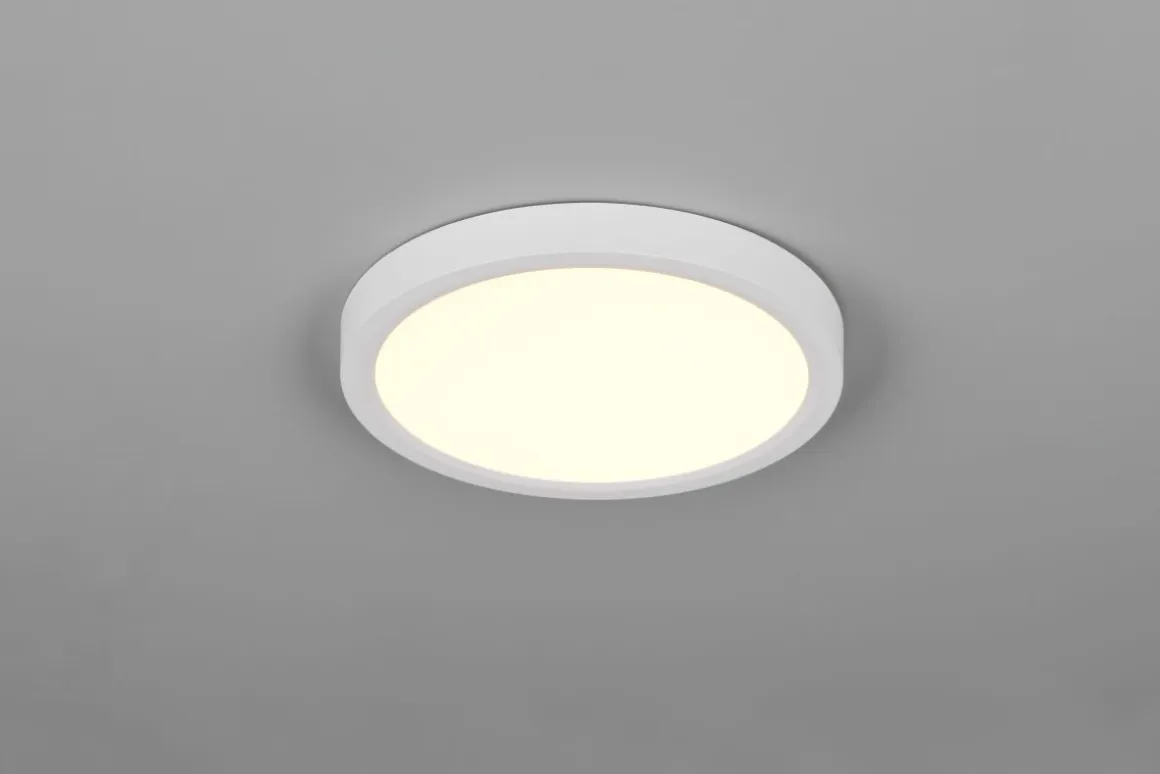 Reality Leuchten LED Deckenlampe Draco Weiß Ø 23 cm