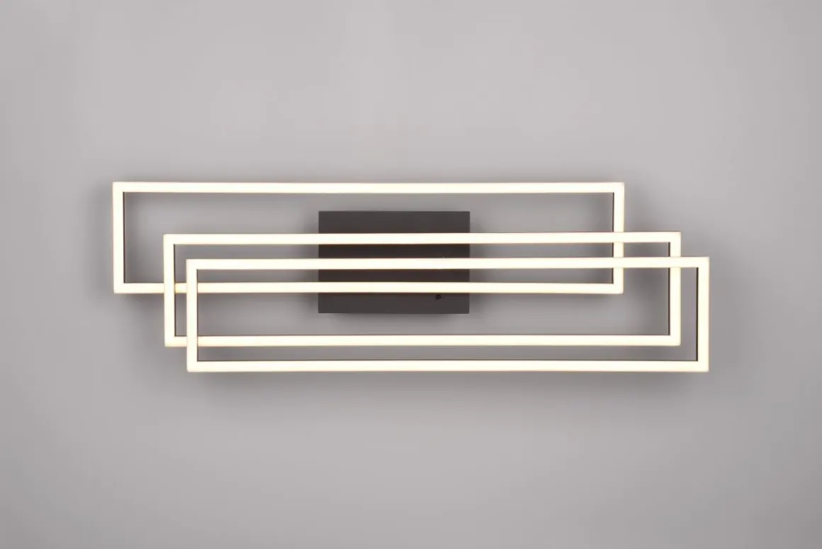 Reality Leuchten LED Deckenleuchte Corso Nickel