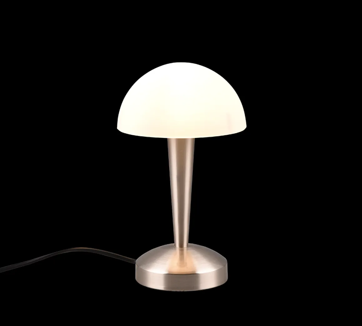 Reality Leuchten LED Tischlampe Canaria Nickel