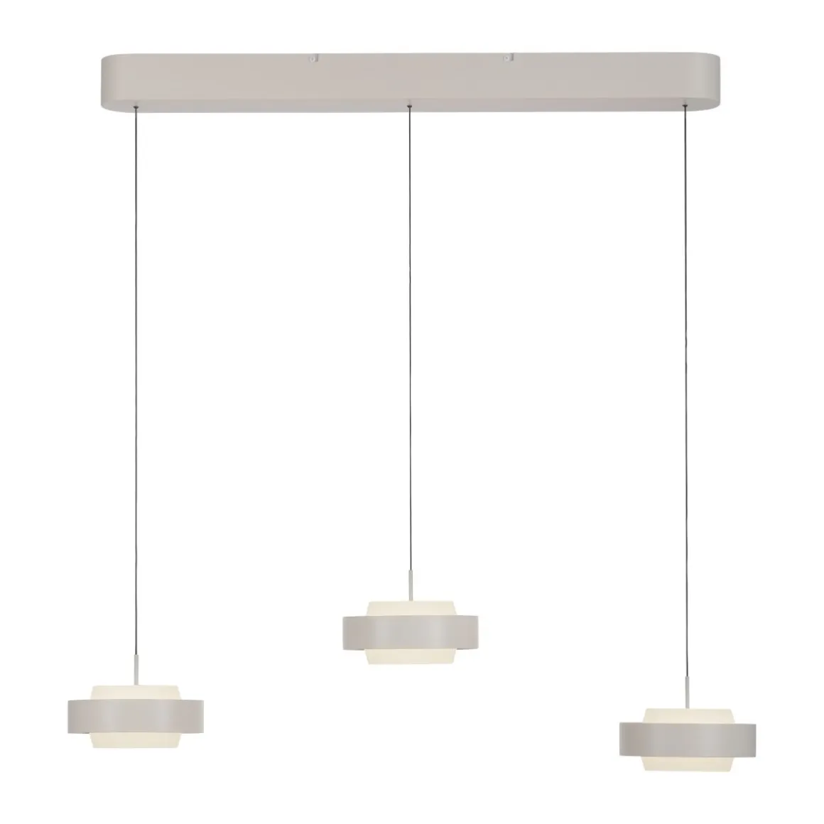 Schöner Wohnen 3-flg LED Pendellampe Elmo Sandbise