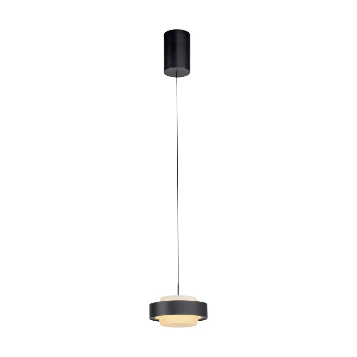 Schöner Wohnen 1flg LED Pendellampe Elmo Schwarz