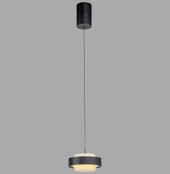 Schöner Wohnen 1flg LED Pendellampe Elmo Schwarz