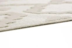 Schöner Wohnen Webteppich Summer Quadrate creme 80 x 150 cm