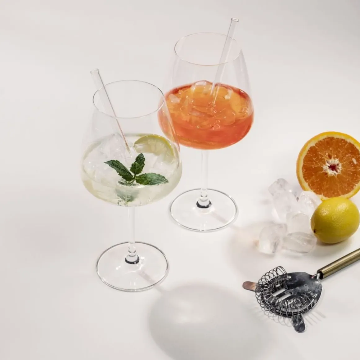 Schott Zwiesel Cocktailglas-Set After Work mit Trinkhalmen und Bürste