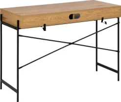 Schreibtisch Angus Eiche Schwarz
