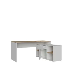Schreibtisch Contra Costa Eicheoptik Weiß