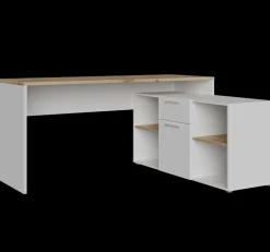 Schreibtisch Contra Costa Eicheoptik Weiß