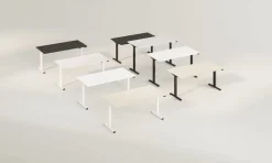 Schreibtisch eComo Platin Weiß 120 x 60 cm