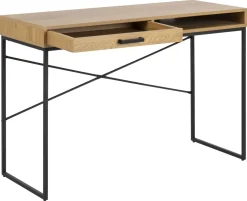 Schreibtisch mit Schublade Seaford Eiche 110 x 45 cm