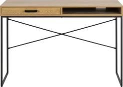 Schreibtisch mit Schublade Seaford Eiche 110 x 45 cm