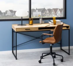 Schreibtisch Seaford mit Schublade Eiche 140 x 58 cm