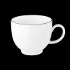 Seltmann Weiden Kaffee Tasse Lido Black Line Weiß