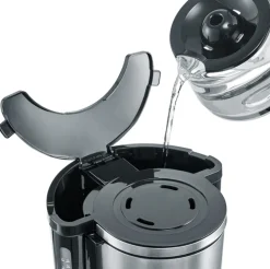 Severin Kaffeemaschine TypeSwitch Edelstahl-gebürstet schwarz