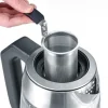 Severin Wasserkocher Deluxe Glas Edelstahl 1,7 L