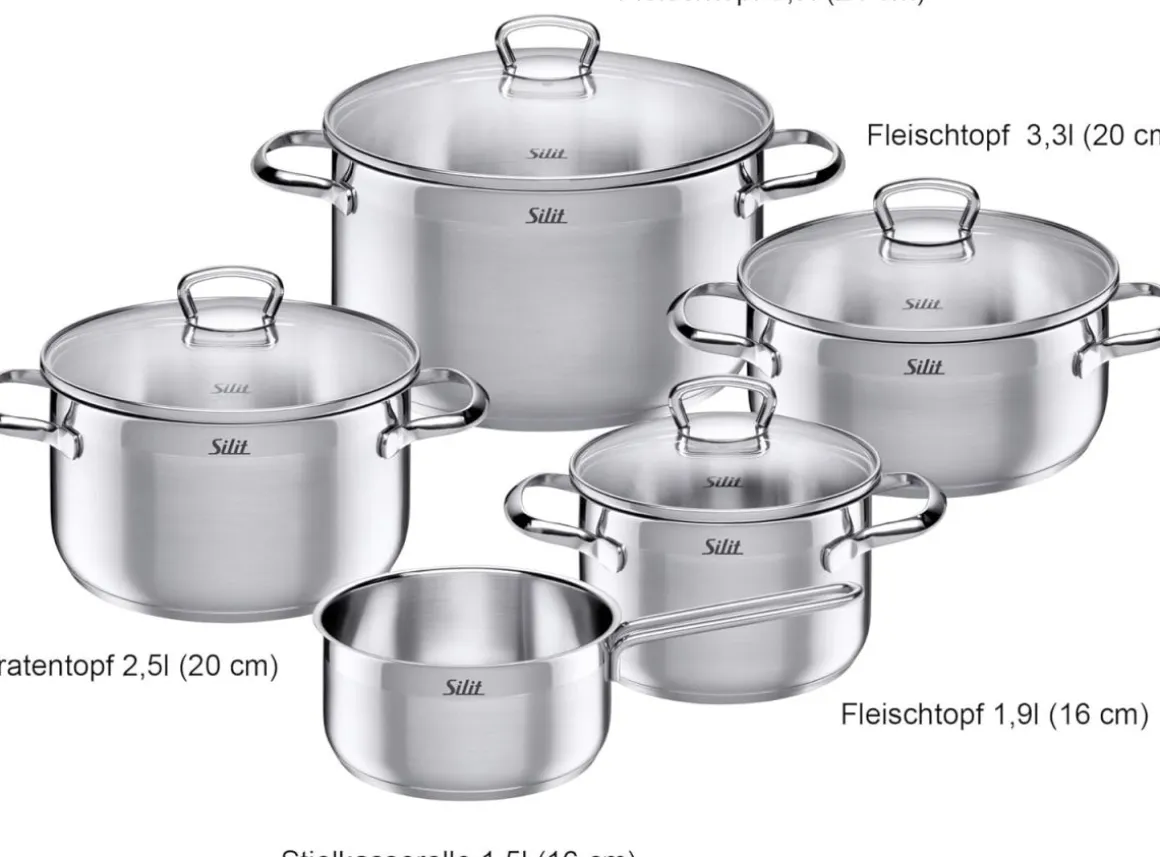 Silit 5-tlg Topf-Set Toskana