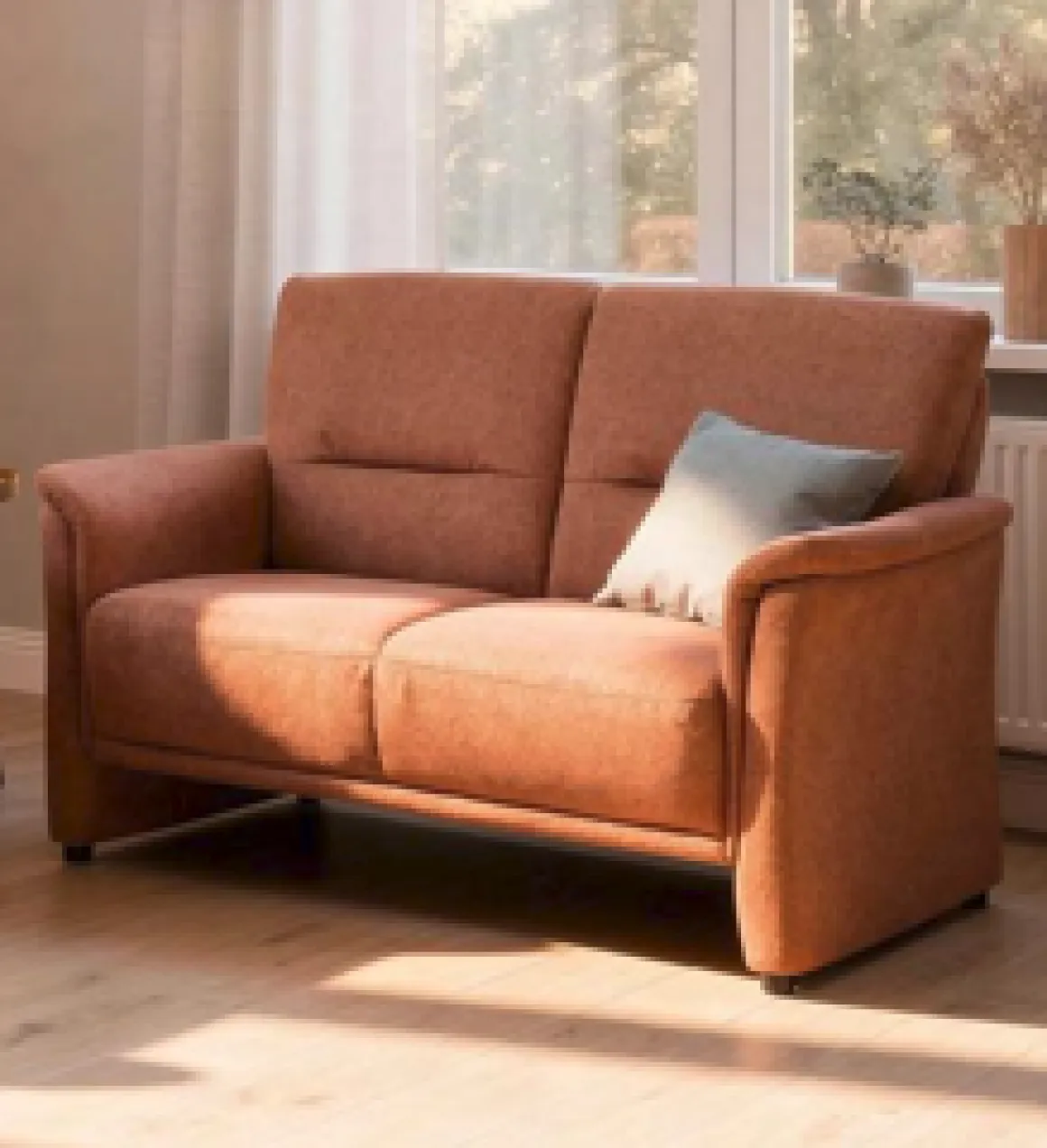 Sofa 2-Sitzer Fulda Lachs