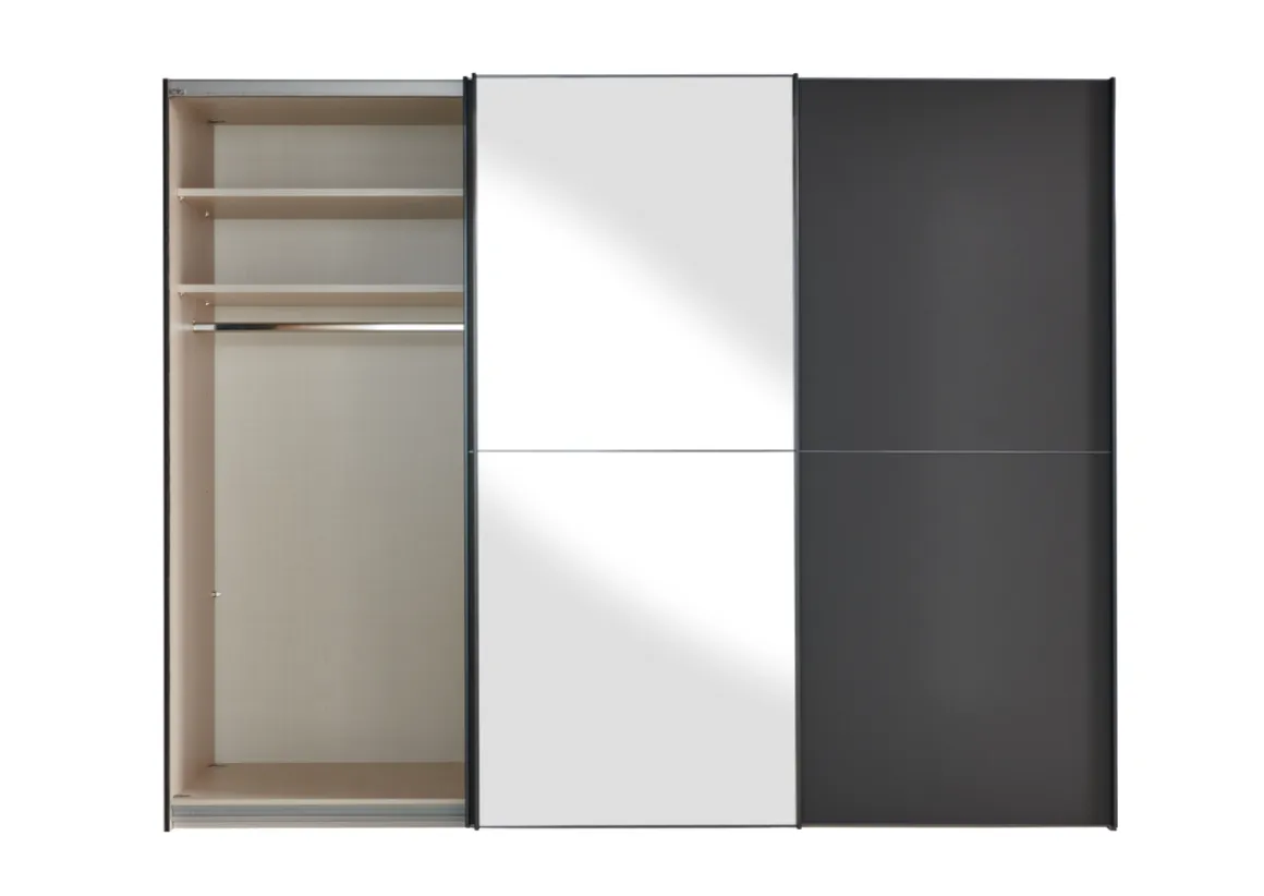 Staud Schwebetürenschrank Studioline anthrazit