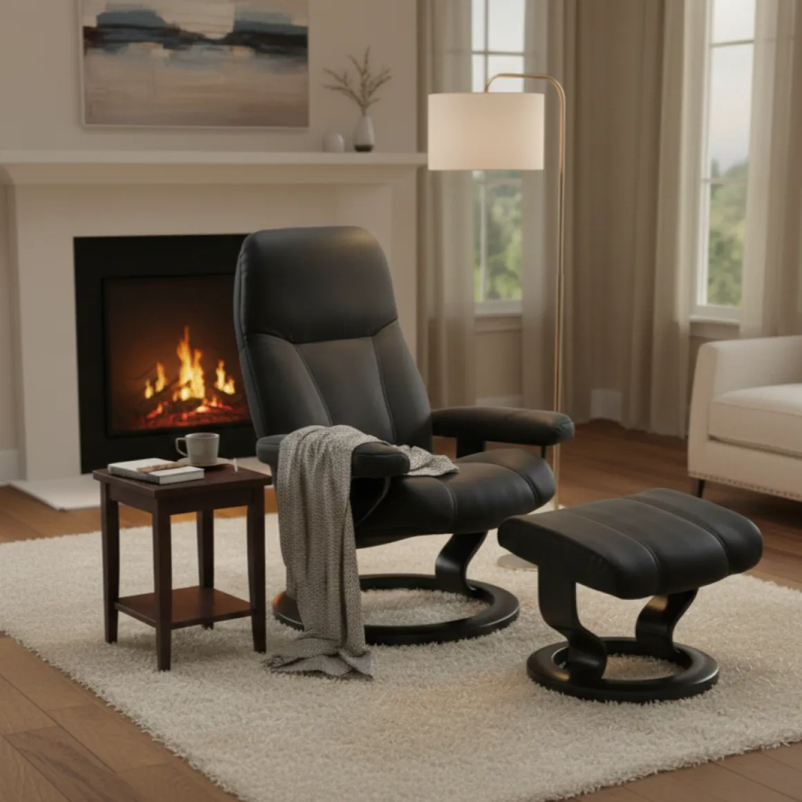 Stressless Sessel Consul M Classic mit Hocker