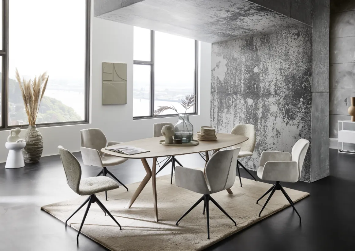 Stuhl Moods Boucle Ivory