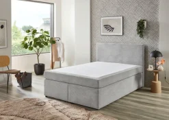 Sun Garden Boxspringbett Aspen Silber 140 x 200 cm